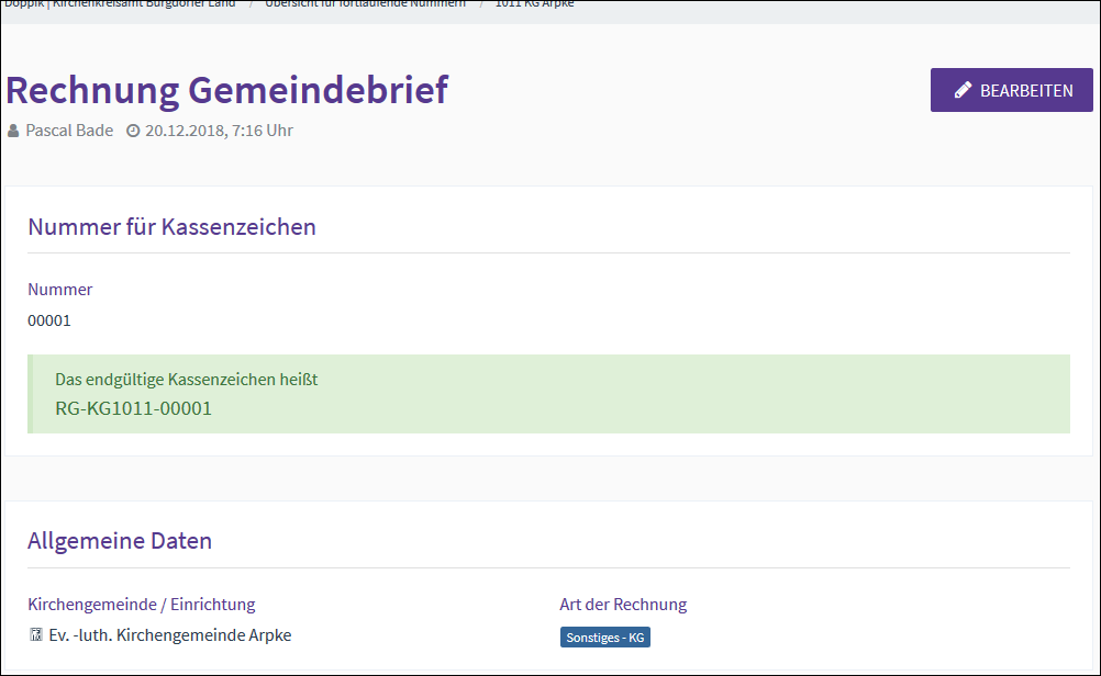 Kassenzeichen Anleitung - Schritt 7 - Detailansicht